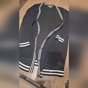 American Eagle XL Black Open-Stitched Cardi.